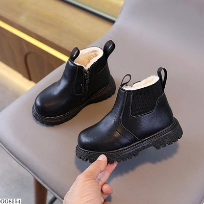 GG8554  BOOT DA LÓT LÔNG CỔ THẤP CHO BÉ