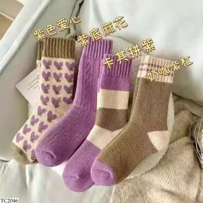 TC2046 SET 10 ĐÔI TẤT PHỐI MÀU 