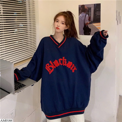 AM0188 ÁO DÀI TAY CỔ CHỮ V BO VIỀN 