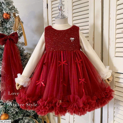 SG0160 SET VÁY NƠ CÔNG CHÚA BÉ GÁI