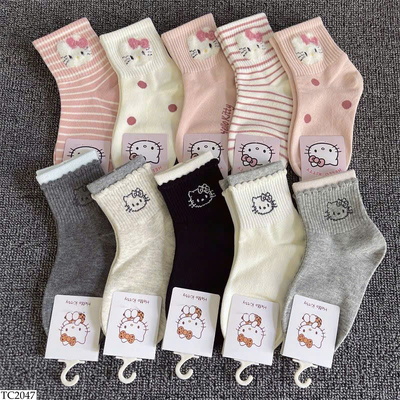 TC2047 SET 5 ĐÔI TẤT CUTE CHO BÉ