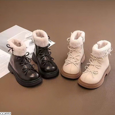 GG8553 BOOT NƠ LÓT LÔNG BG