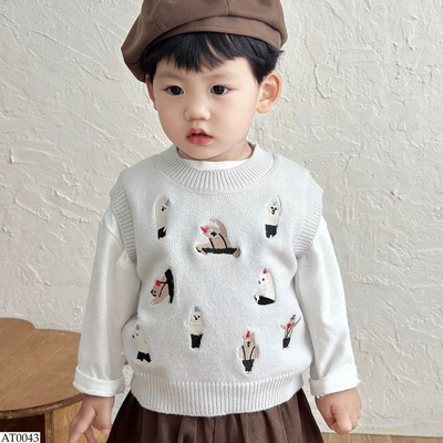 AT0043 ÁO GILE LEN THÊU HỌA TIẾT BT