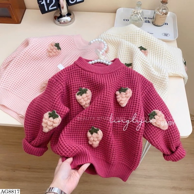 AG8817 ÁO LEN DÂU TÂY 3D