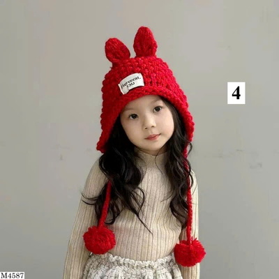 M4587 MŨ LEN TAI THỎ CHO BÉ