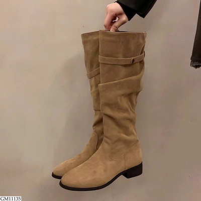 GM11135 BOOT NHĂN DA LỘN CHO NỮ