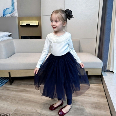 SG0176 ÁO THU ĐÔNG PHỐI QUẦN VÁY TUTU CHO BG