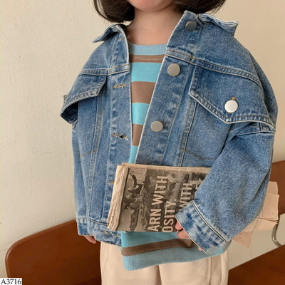 A3716 ÁO KHOÁC DENIM CHO BÉ