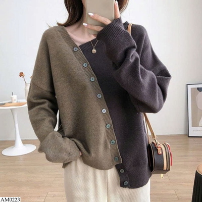 AM0223 ÁO LEN PHỐI MÀU 