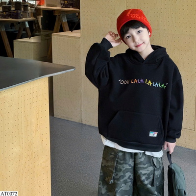 AT0072 ÁO HOODIE THÊU CHỮ AOAOKIDS