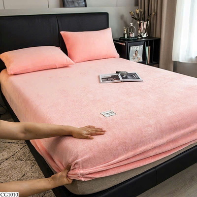 CG1010 SET GA NHUNG LÔNG TUYẾT KÈM 2 VỎ GỐI