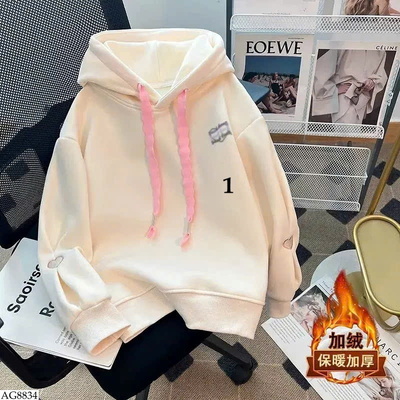 AG8834 ÁO HOODIE CHO BÉ GÁI (ko lót lông)