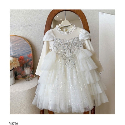 V8756 VÁY CÔNG CHÚA BLING BG