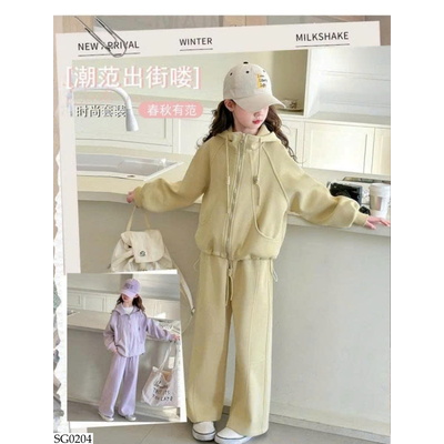 SG0204 SET NỈ TRƠN KHÓA KÉO SIZE ĐẠI