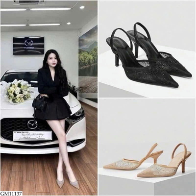 GM11137 DÉP CAO GÓT MŨI NHỌN NỮ