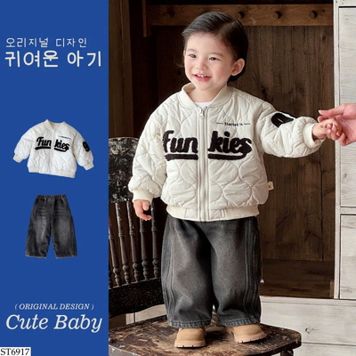 ST6918 SET ÁO KHOÁC MIX QUẦN JEAN BT