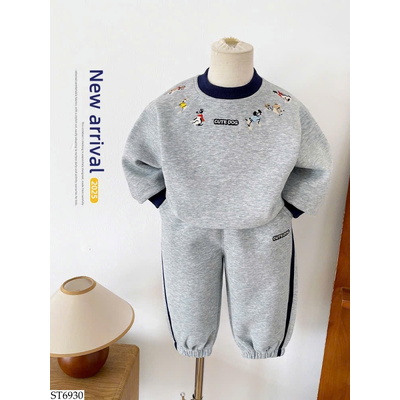 ST6930 BỘ NỈ THỂ THAO THÊU CÚN BT