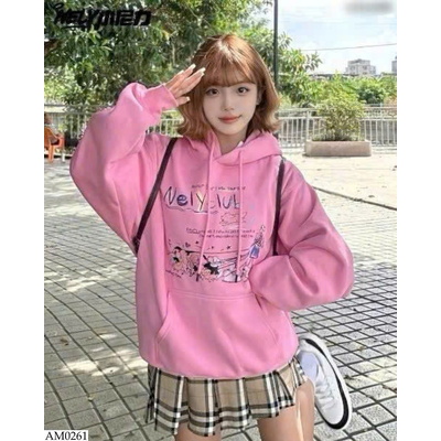 AM0261 ÁO HOODIE HỌA TIẾT NELLY