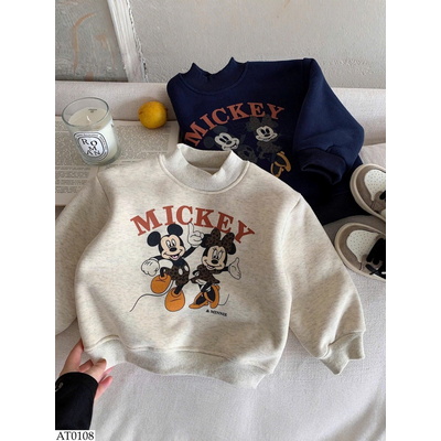 AT0108 ÁO NỈ CHUỘT MICKEY LÓT LÔNG
