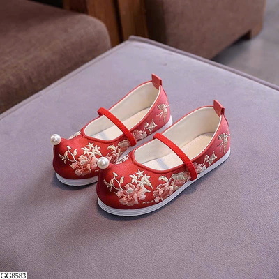 GG8583 GIÀY HÁN PHỤC THÊU HOA