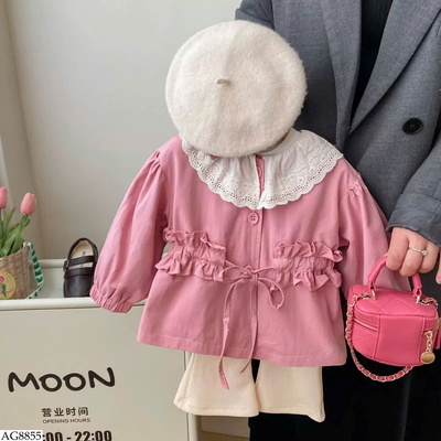 AG8855 ÁO KHOÁC BÈO HỒNG BG