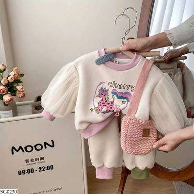 SG0230 BỘ NỈ NGỰA BÉ GÁI