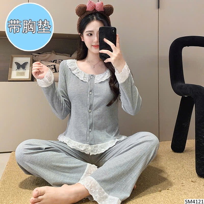 SM4121 BỘ NGỦ COTTON GÂN XINH XẮN