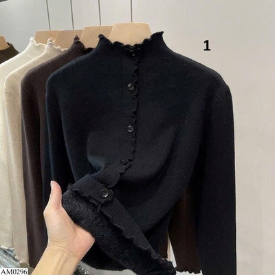 AM0296 ÁO LEN CARDIGAN LÓT LÔNG