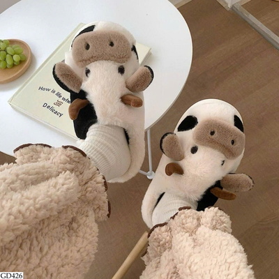 GD426 DÉP ĐI TRONG NHÀ HÌNH BÒ SỮA CUTE