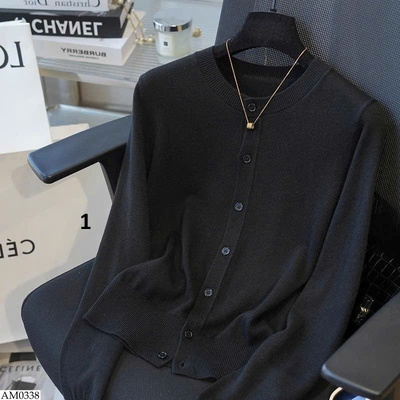 AM0338 ÁO LEN CARDIGAN TRƠN MÀU