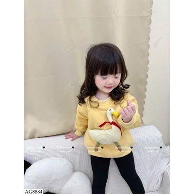 AG8884 ÁO NỈ ĐỘNG VẬT LÓT LÔNG CUTE