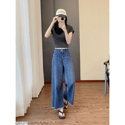 QM5257 QUẦN JEANS SUÔNG NỮ