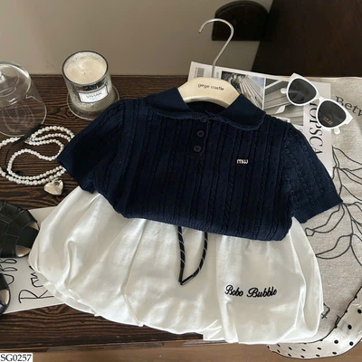 SG0257 SET ÁO POLO MIX CV BÍ BG