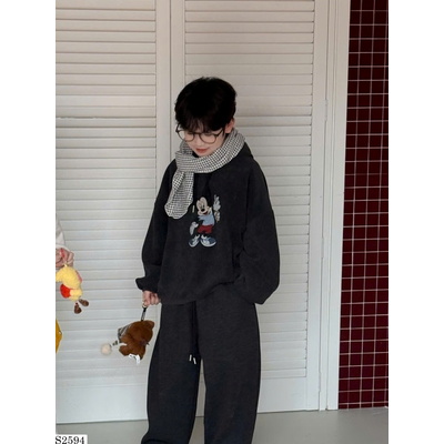 S2594 SET NỈ HOODIE CHUỘT MICKEY CHO BÉ