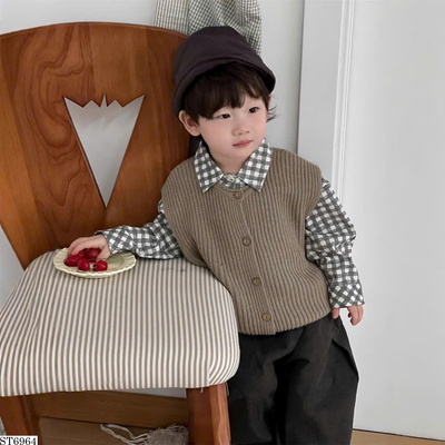 ST6964 SET ÁO GILE PHỐI SƠ KẺ CARO MI QUẦN NỈ BT