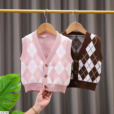 A3745 ÁO CARDIGAN, ÁO GILE CHO BÉ