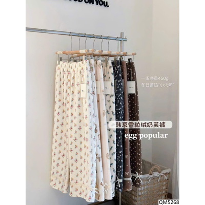 QM5268 QUẦN LÔNG HỌA TIẾT NHÀ EGG