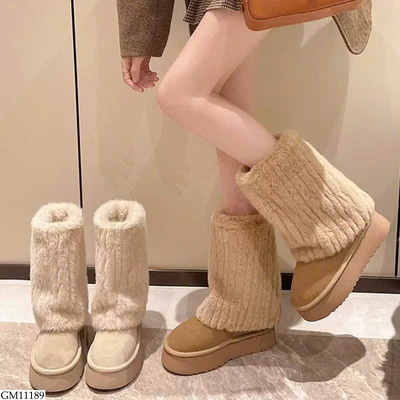 GM11189 BOOT CỔ LÔNG CHO NỮ 