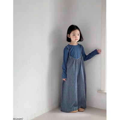 SG0287 SET QUẦN YẾM PHỐI ÁO XANH BG