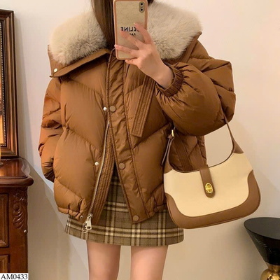 AM0433 ÁO KHOÁC CỔ LÔNG CHO NỮ