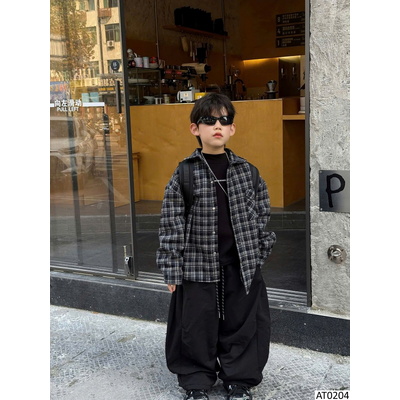 AT0204 ÁO SƠ MI KẺ CHO BÉ HÃNG TAIRU