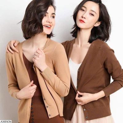 AM0436 ÁO LEN CADIGAN XUẤT NHẬT