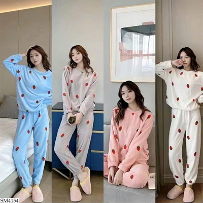 SM4154 BỘ NGỦ DÂU TÂY CHO NỮ