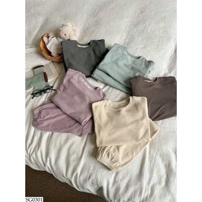 SG0301 BỘ MẶC NHÀ TRƠN MÀU AMBB