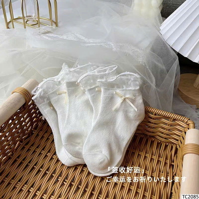 TC2085 SET 5 ĐÔI TẤT PHỐI REN TIỂU THƯ