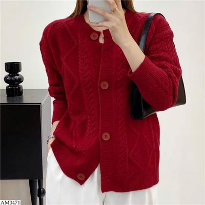 AM0471 ÁO CARDIGAN LEN VẶN THỪNG NỮ