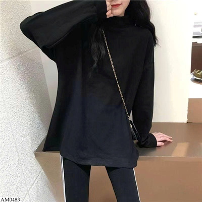 AM0483 ÁO CỔ LỌ OVERSIZE SIÊU MỀM 