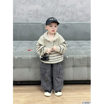ST6997 SET ÁO KẺ MIX QUẦN CHO BÉ
