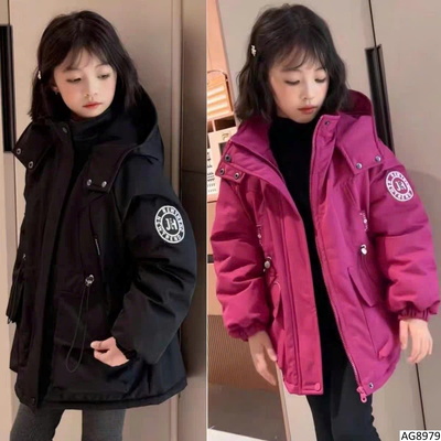 AG8979 ÁO KHOÁC LÓT LÔNG DÁNG DÀI CHO BÉ