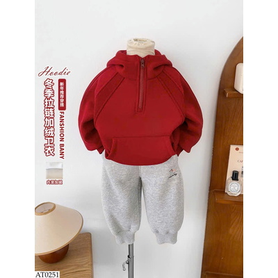 AT0251 ÁO HOODIE KÉO KHÓA CỔ BT
